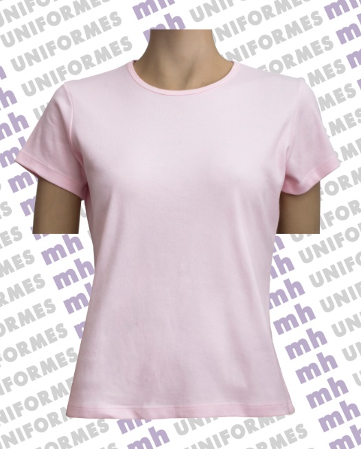 Camiseta Fitness de Manga Curta Rosa