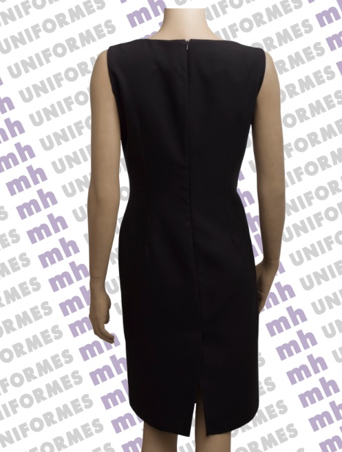 Vestido Tubinho Oxford Preto