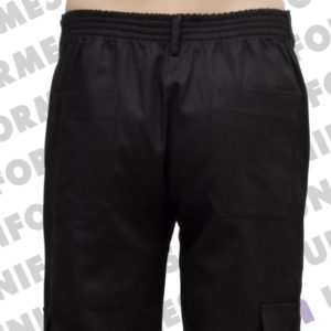 Calça Cargo Em Brim Preto