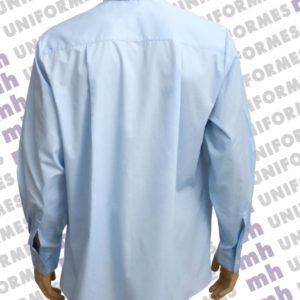 Camisa Social Masculina Manga Longa Azul Clara