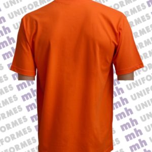 Camiseta Básica Masculina 1/2 Malha Laranja