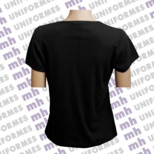 Camiseta Fitness de Manga Curta Preta