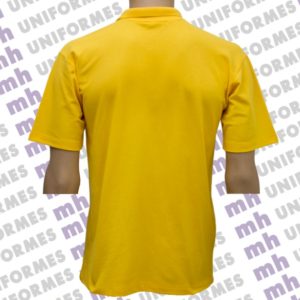 Camiseta Pólo Masculina Amarela Ouro