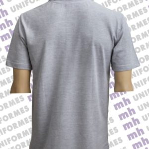 Camiseta Polo Masculina Em Malha Piquet Cinza