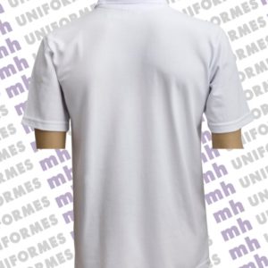 Camiseta Polo Masculina Manga Curta Branca