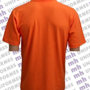 Camiseta Pólo Masculina Em Piquet Laranja