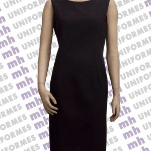 Vestido Tubinho Oxford Preto